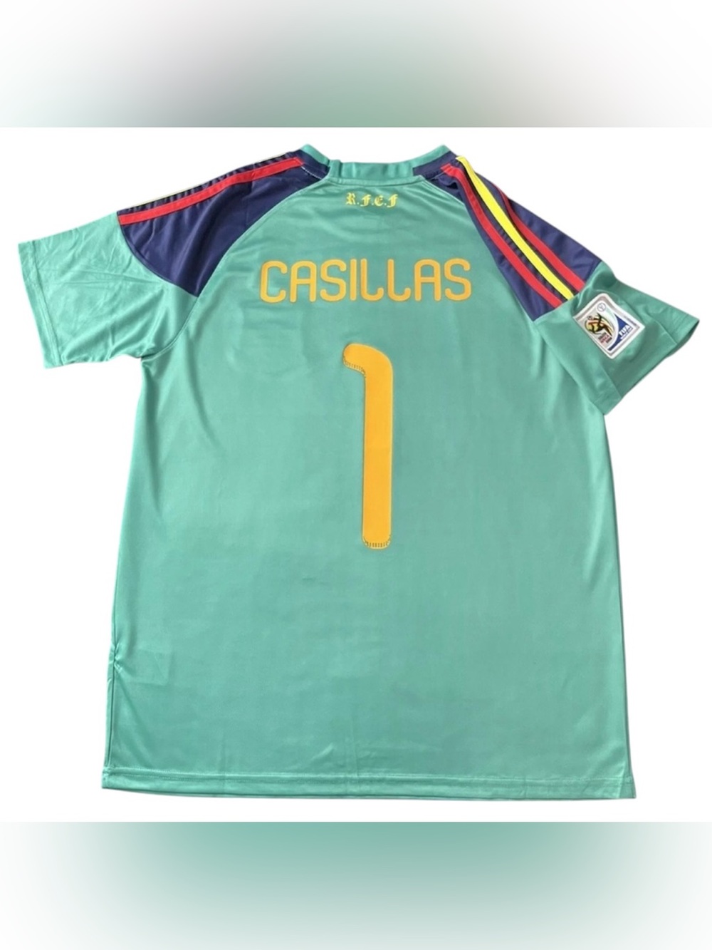 Casillas Spain 2010 Retro Men’s Soccer Jersey World Cup Goalkeeper  ⚽️💯 🔥